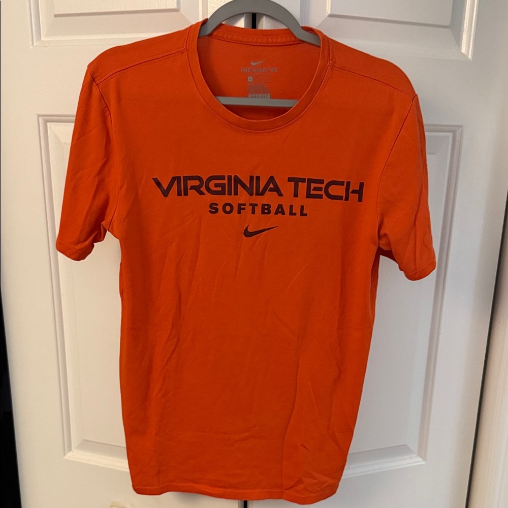 Nike Orange Virginia Tech Softball T-Shirt